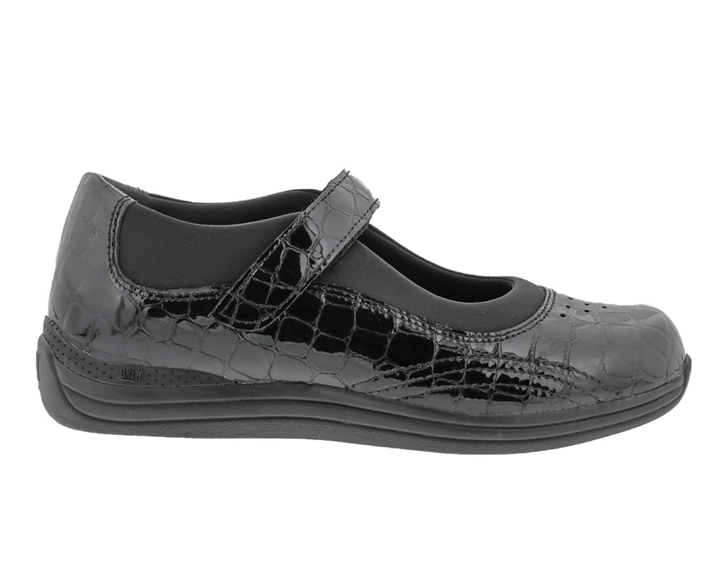 Black Croc Patent Leather-ROSE 2