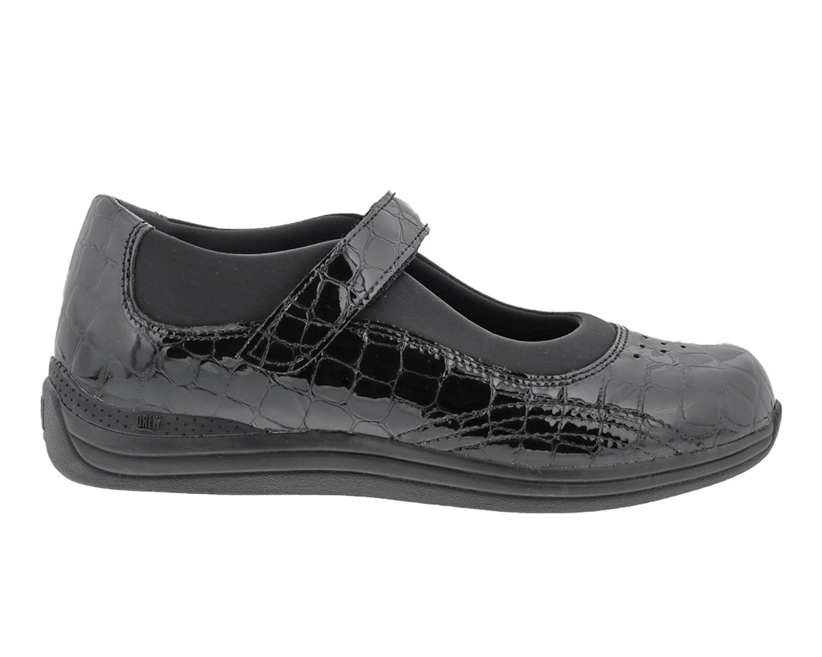 Black Croc Patent Leather-ROSE 2