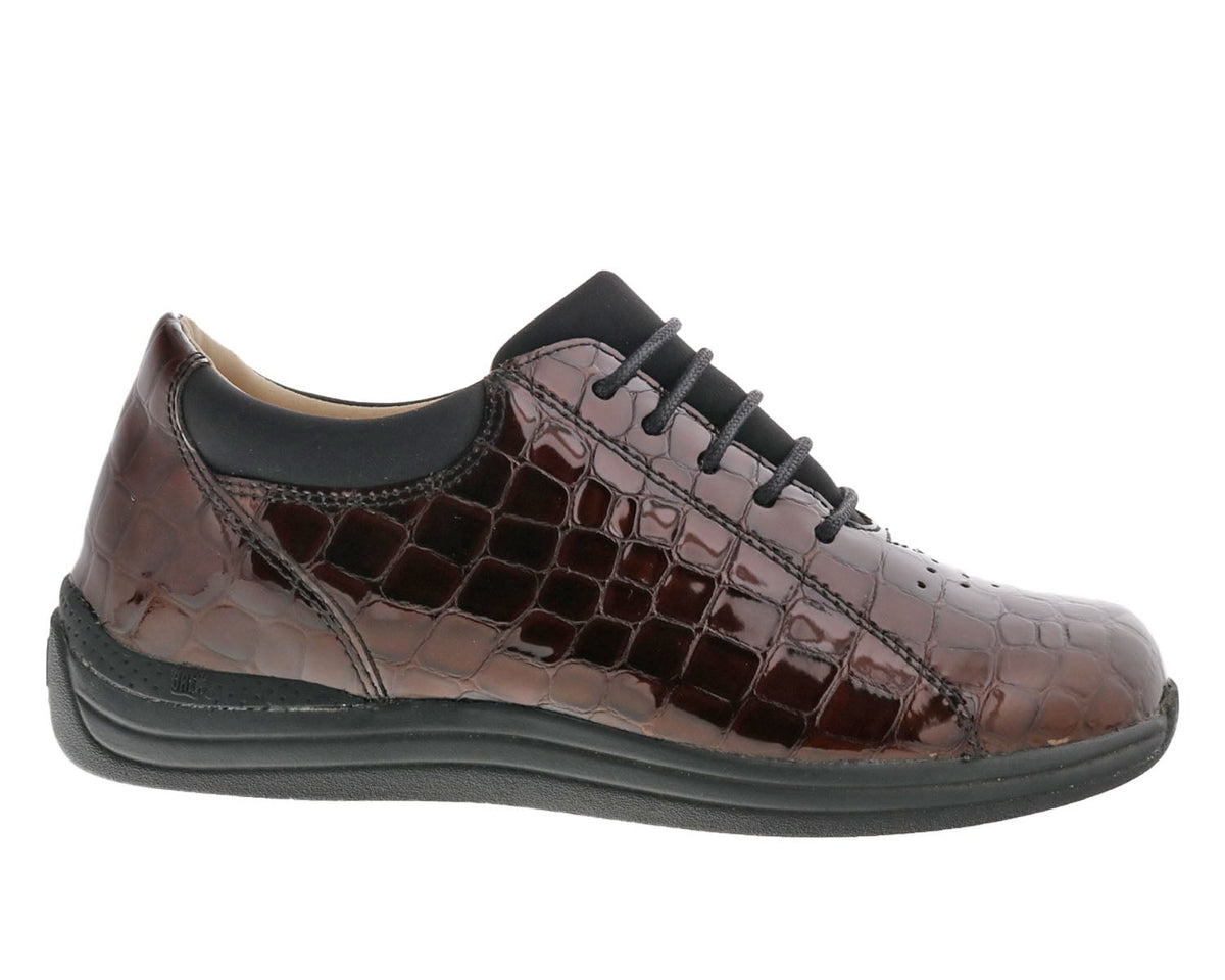 Brown Croc Patent Leather-TULIP 2