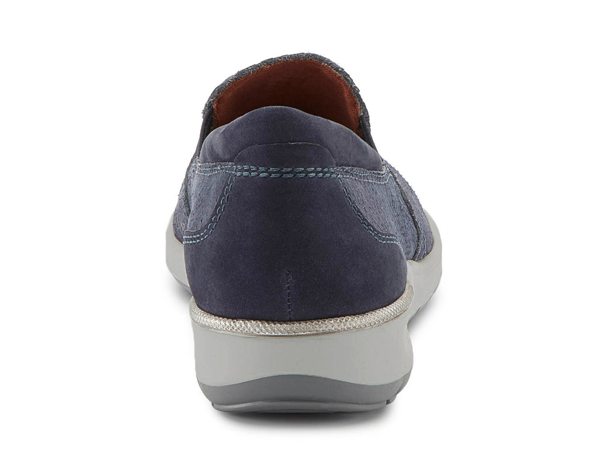 Navy Snake Print Nubuck-ORLEANS 2