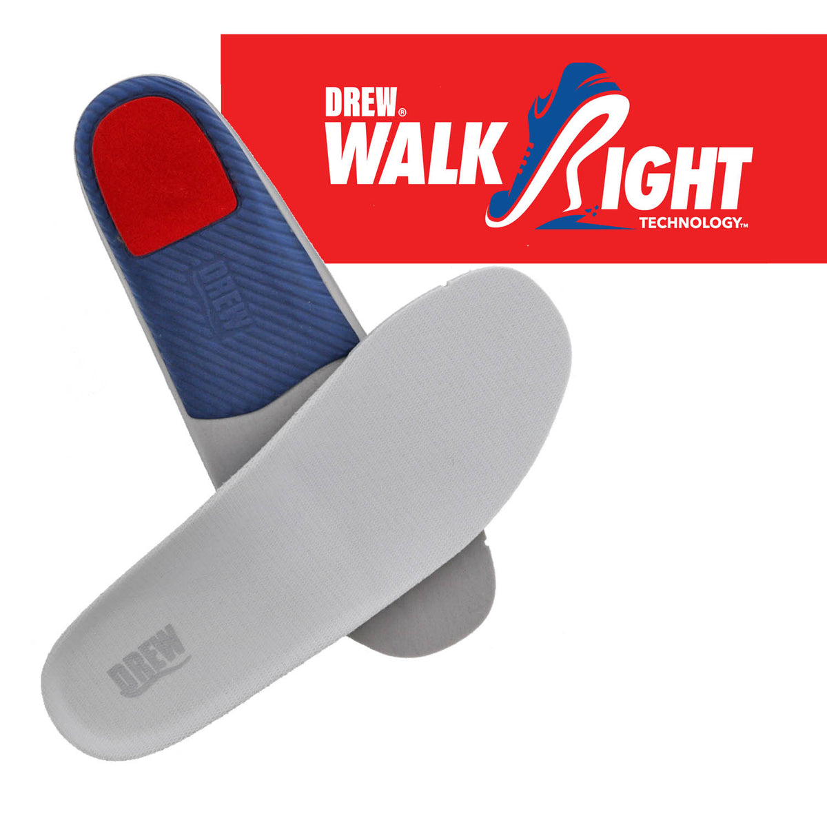 Grey-WalkRight Insole- Womens 1 Main image