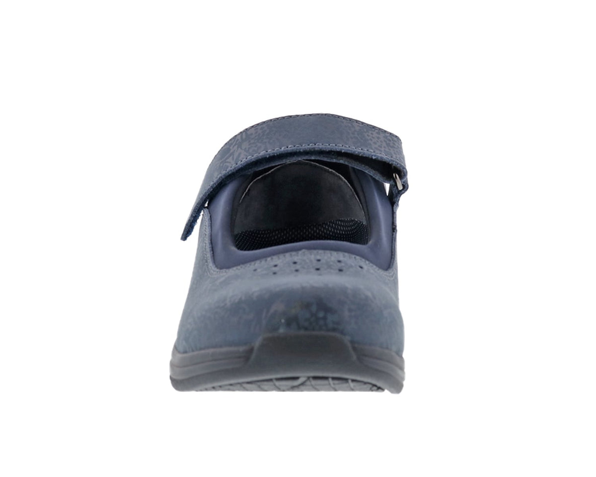 Navy Metallic Foil Leather-ROSE 2