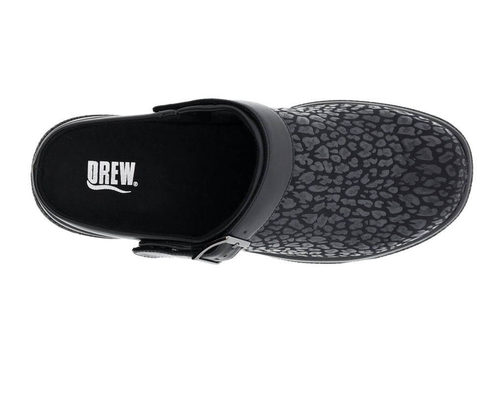 Black Animal Print Stretch Black Leather-SAVANNAH 2