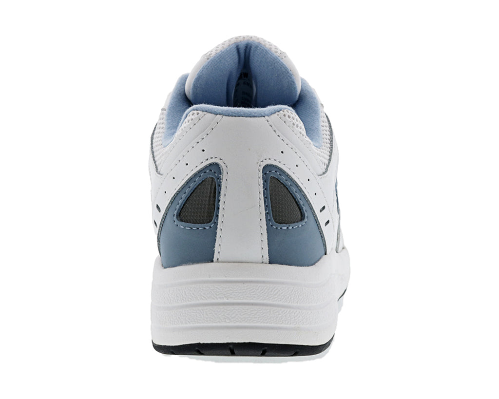White Blue Leather White Mesh-FLARE 2