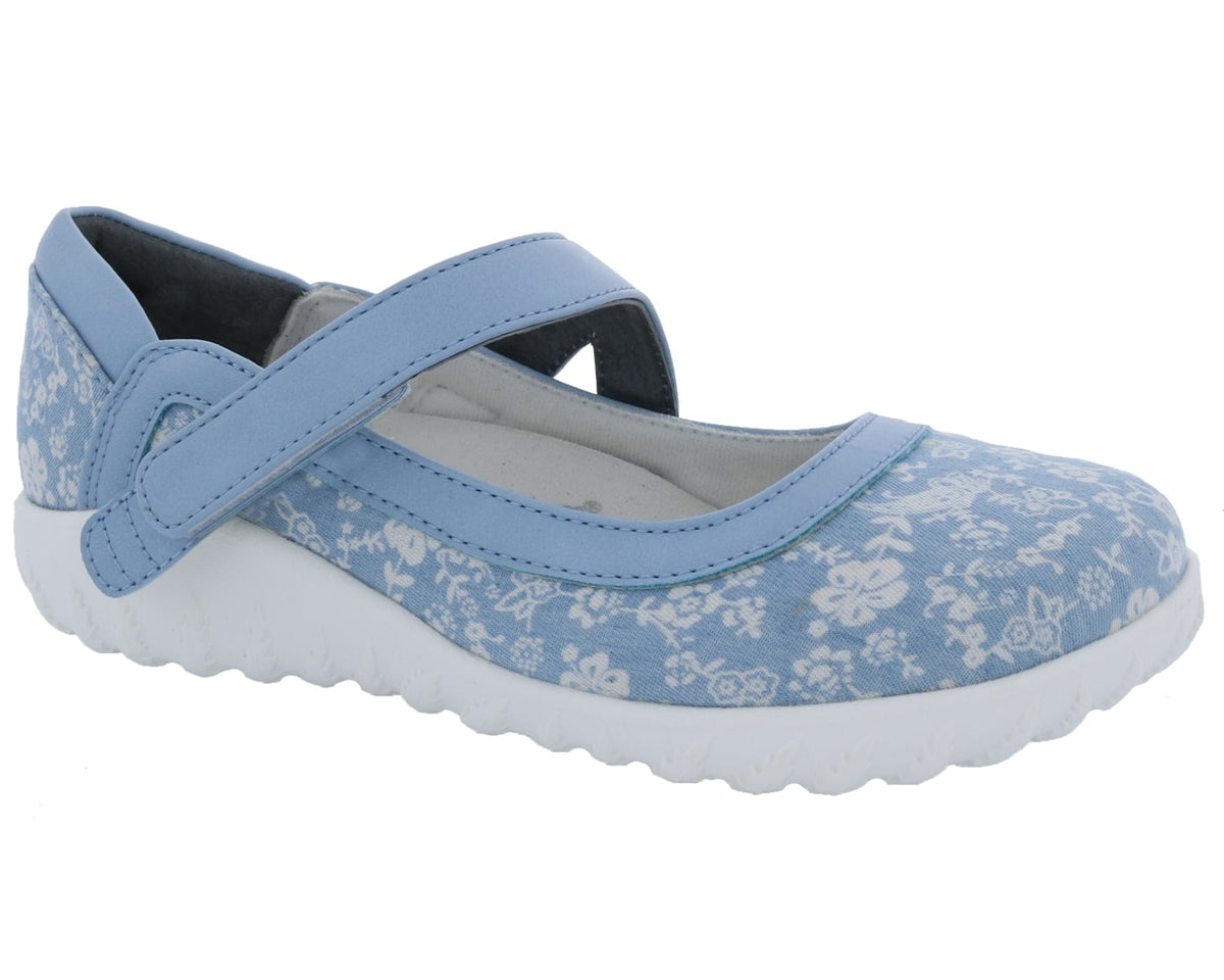 Blue Floral Canvas-RAINBOW 1