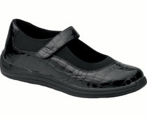 Black Croc Patent Leather-ROSE 1