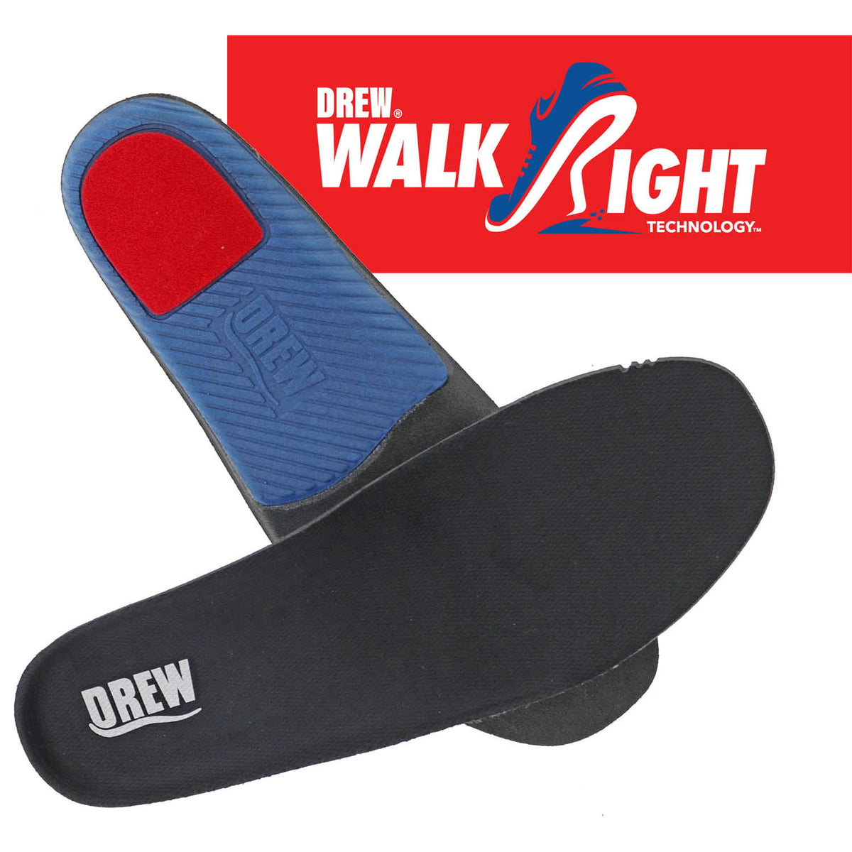Black-WalkRight Insole- Mens 1 Main image