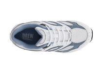 White Blue Leather White Mesh-FLARE 3