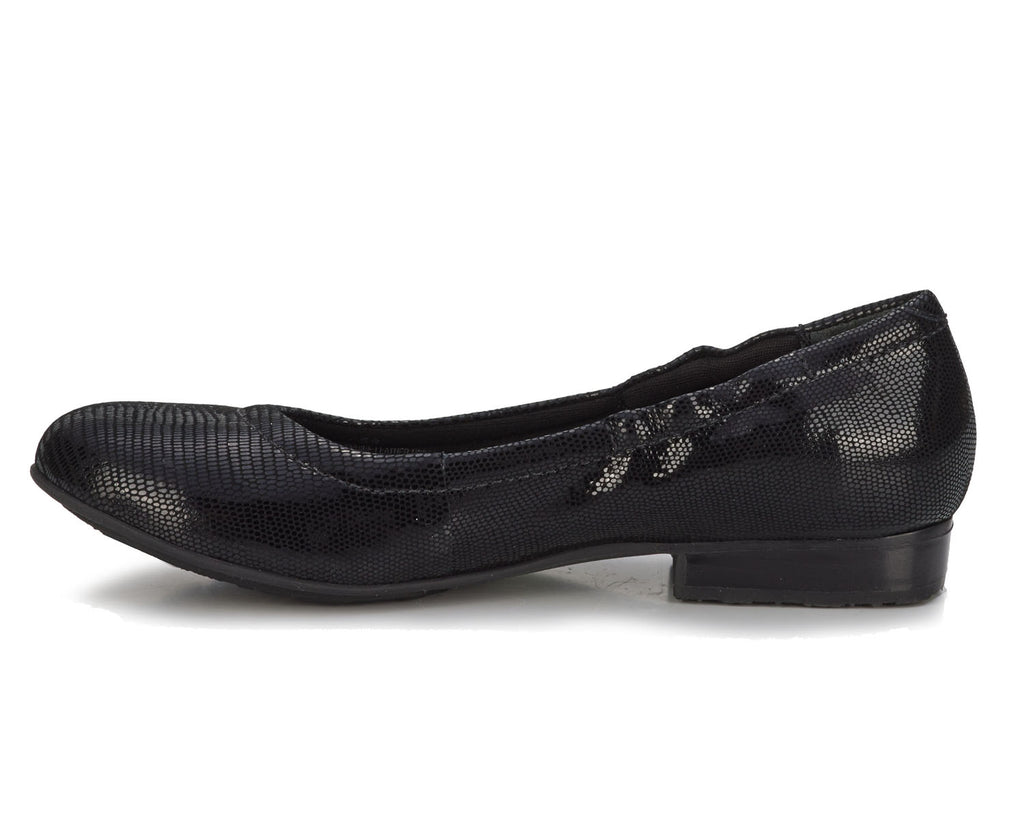 Black Patent Lizard Print Leather-TESS 2