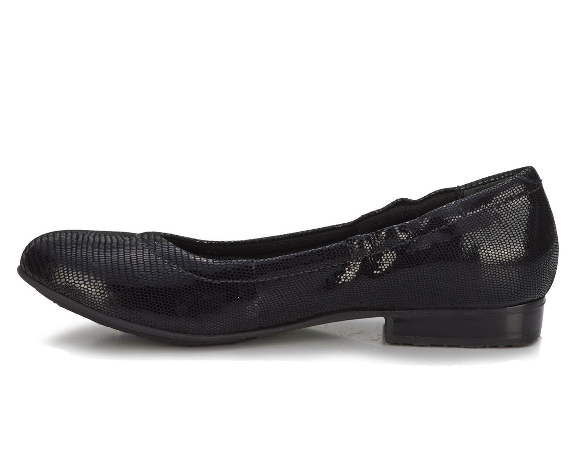 Black Patent Lizard Print Leather-TESS 2