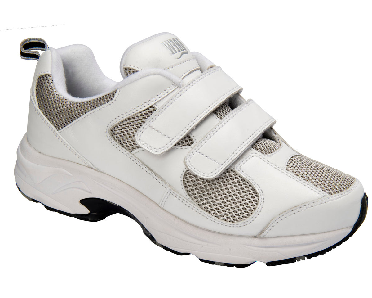 White Leather Grey Mesh-FLASH II V 1 Main image