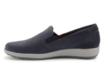 Navy Snake Print Nubuck-ORLEANS 3