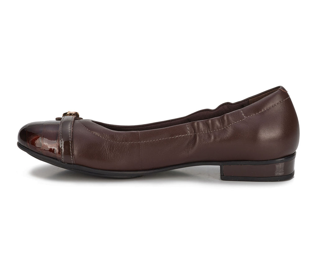 Brown Croc Patent Leather-TRISTA 2