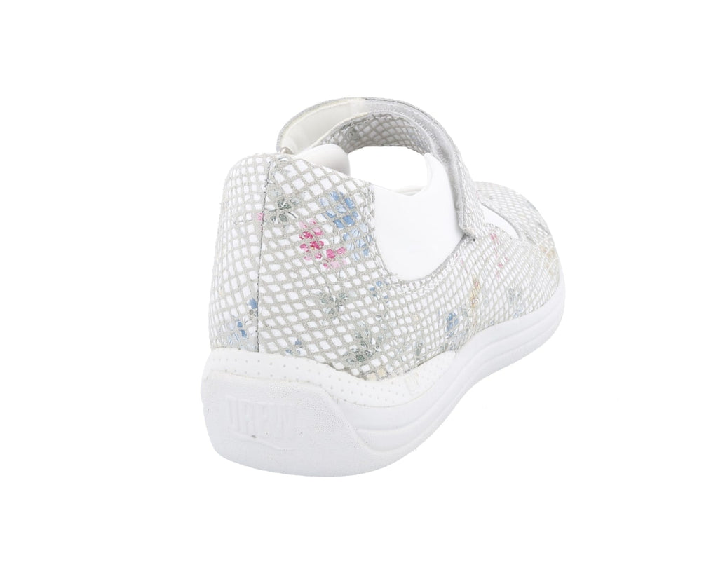 White Floral Snake Print Leather-ROSE 2