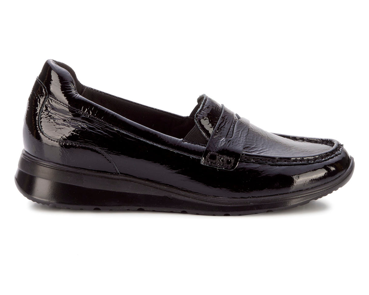 Black Crinkle Patent-DANNON 2