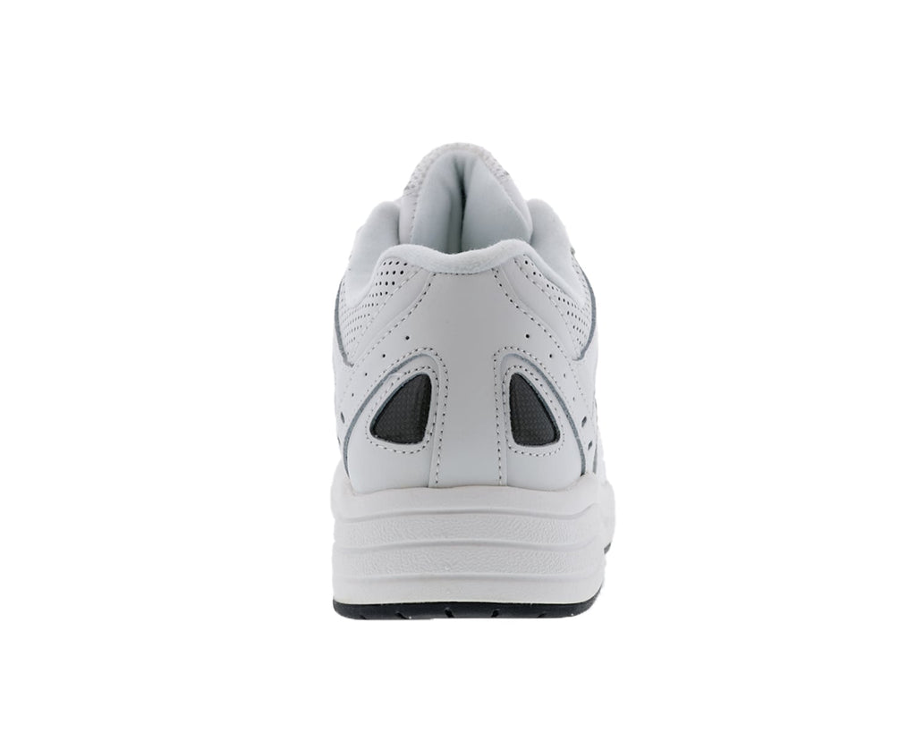 White Leather Perf White Mesh-FLARE 2