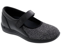 Black Leather Lurex Stretch-MAGNOLIA 1