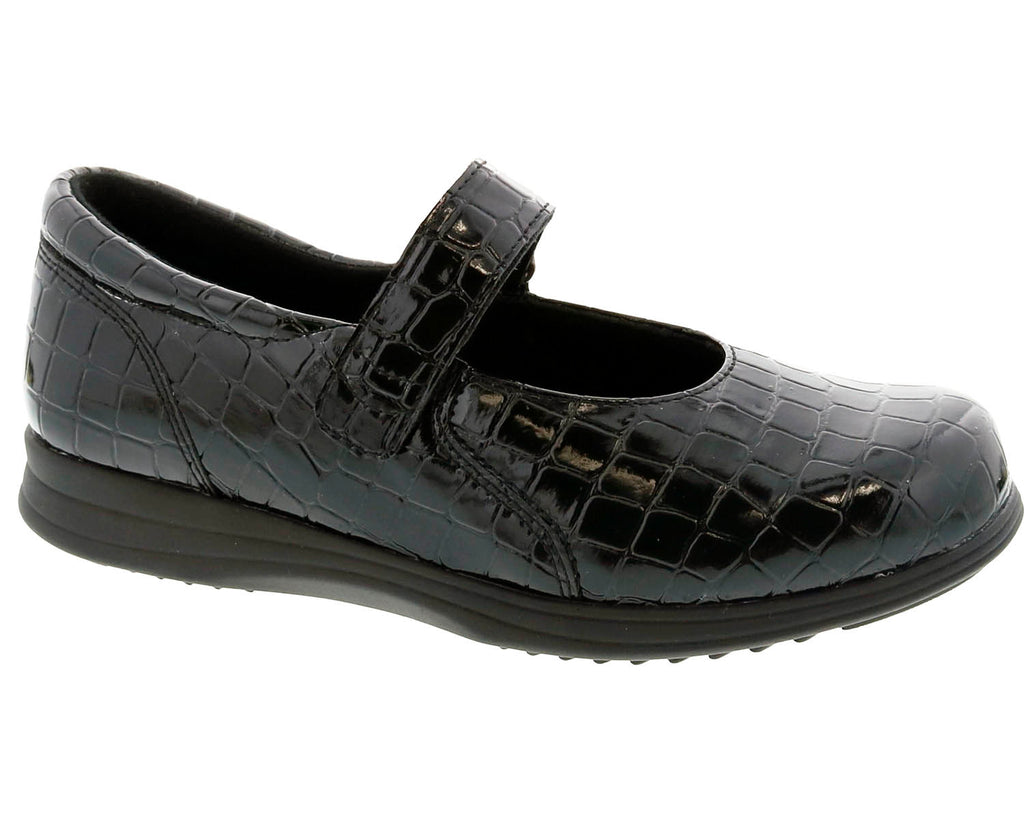Black Croc Patent-FOOTSAVER BINGO 1