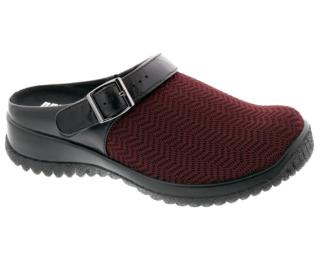 Burgundy Wavy Stretch Leather-SAVANNAH 1