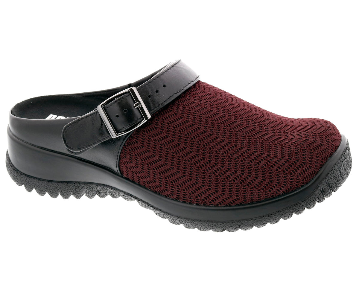 Burgundy Wavy Stretch Leather-SAVANNAH 1