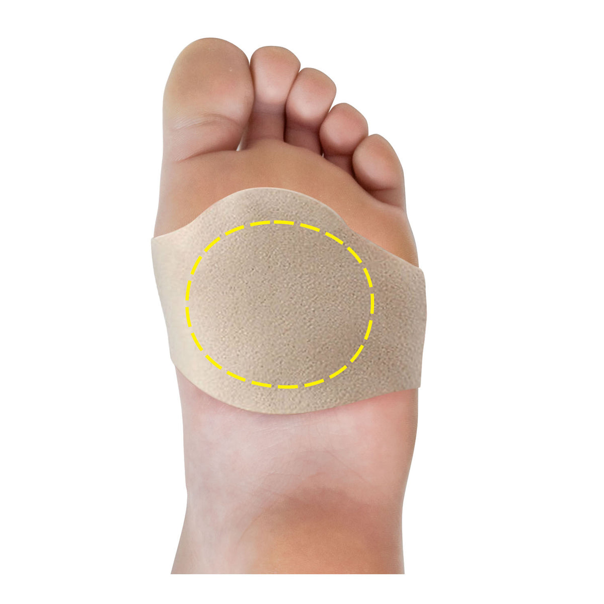 Beige-VISCO-GEL BALL OF FOOT WRAP 1 Main image