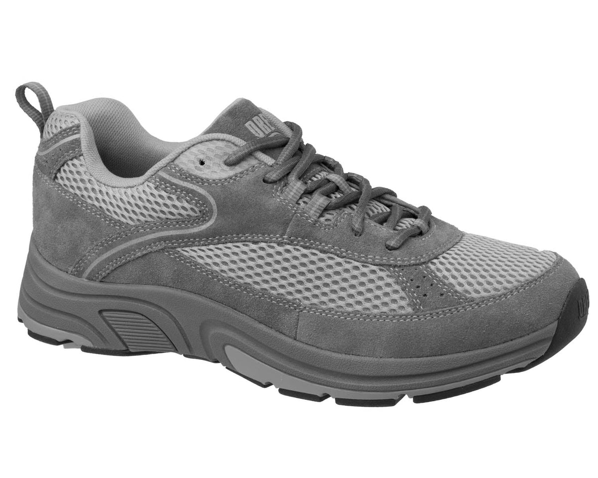 Grey Leather Mesh-AARON 1