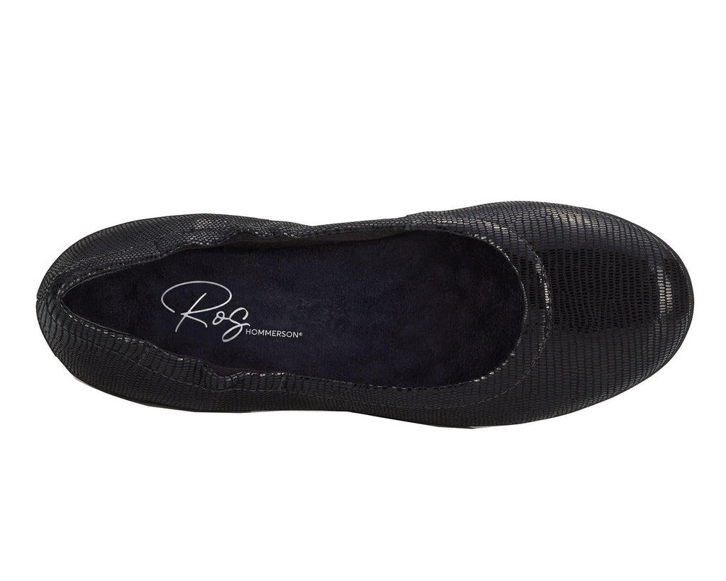 Black Patent Lizard Print Leather-TESS 3