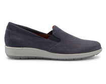 Navy Snake Print Nubuck-ORLEANS 5