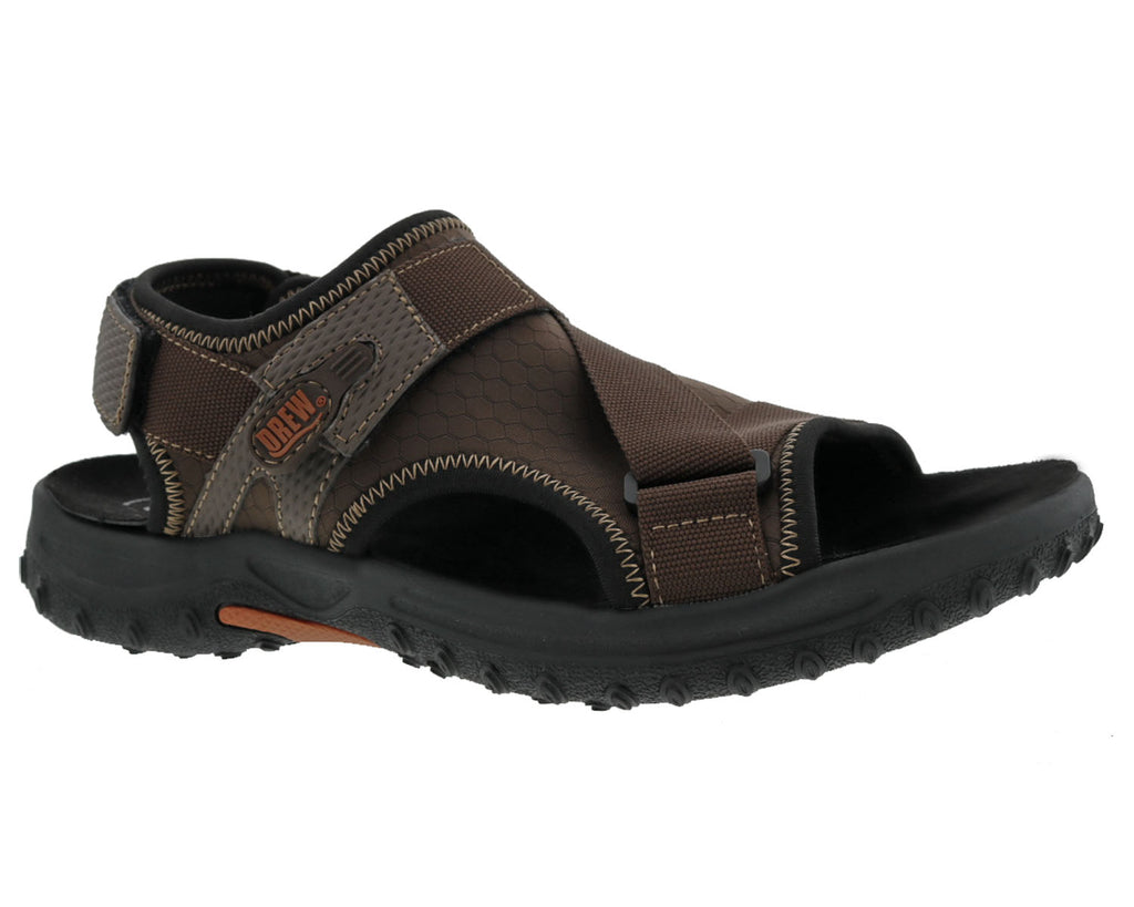 Brown Leather Brown Stretch-WANDER 1