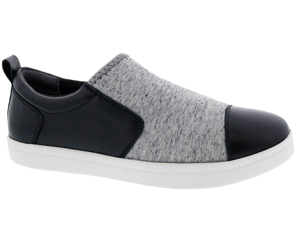 Black Microsuede Grey Mesh-AMBER 1