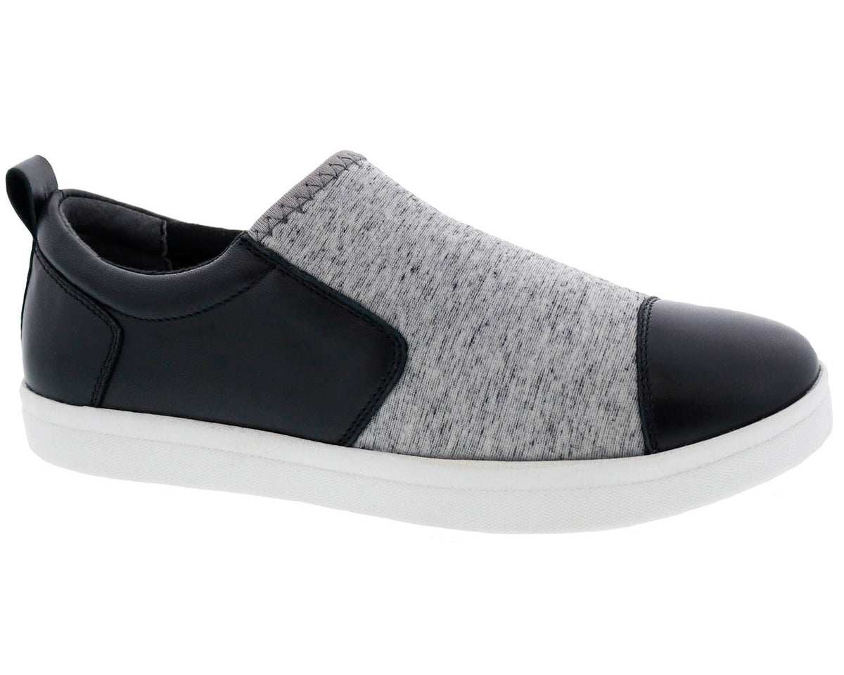 Black Microsuede Grey Mesh-AMBER 1