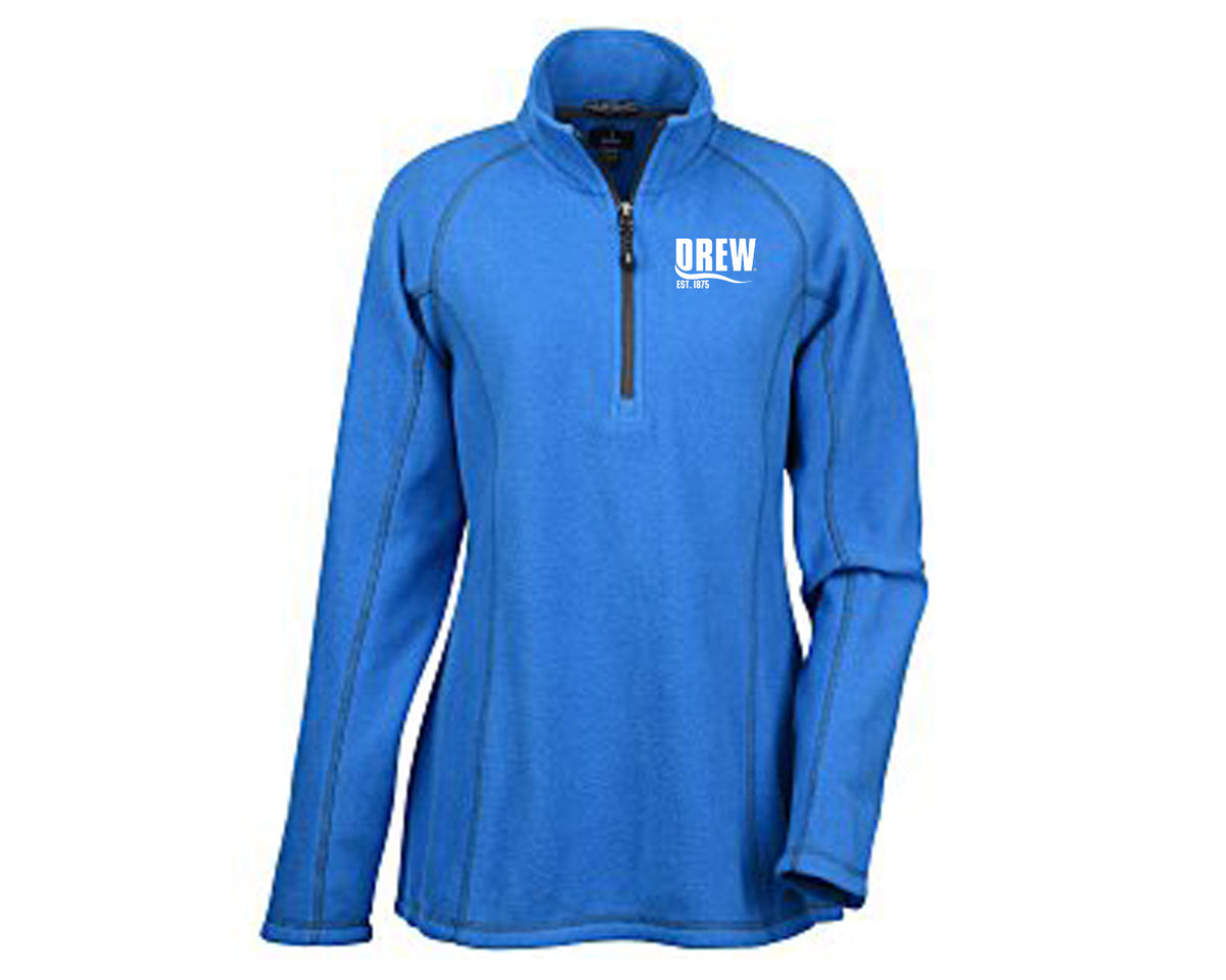 Blue-Womens Microfleece Pullover 1 Main image