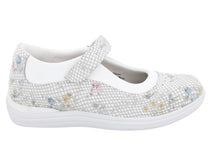 White Floral Snake Print Leather-ROSE 3