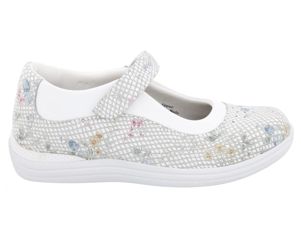 White Floral Snake Print Leather-ROSE 3