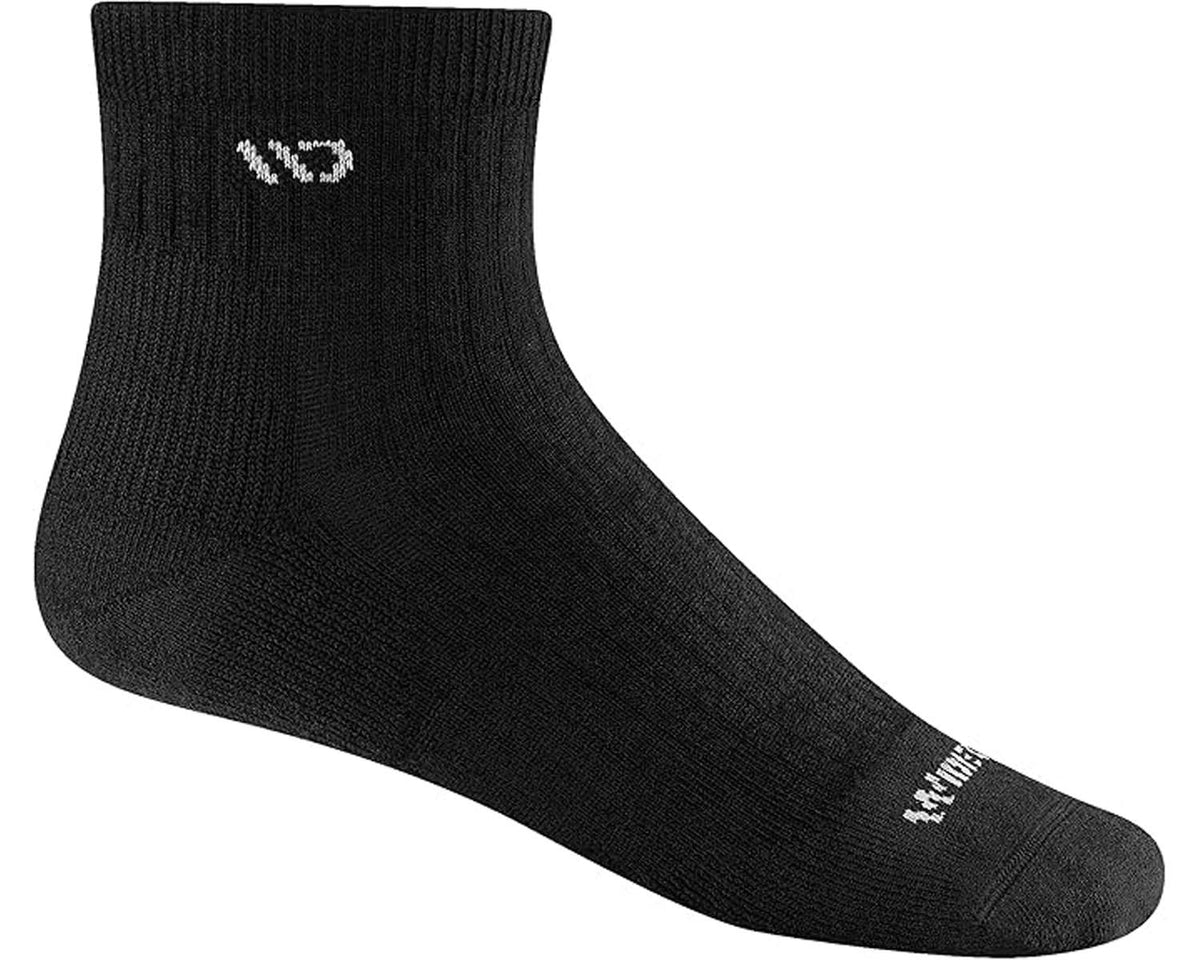 Black-Mens Solid Cushioned Quarter Sock 1 Main image