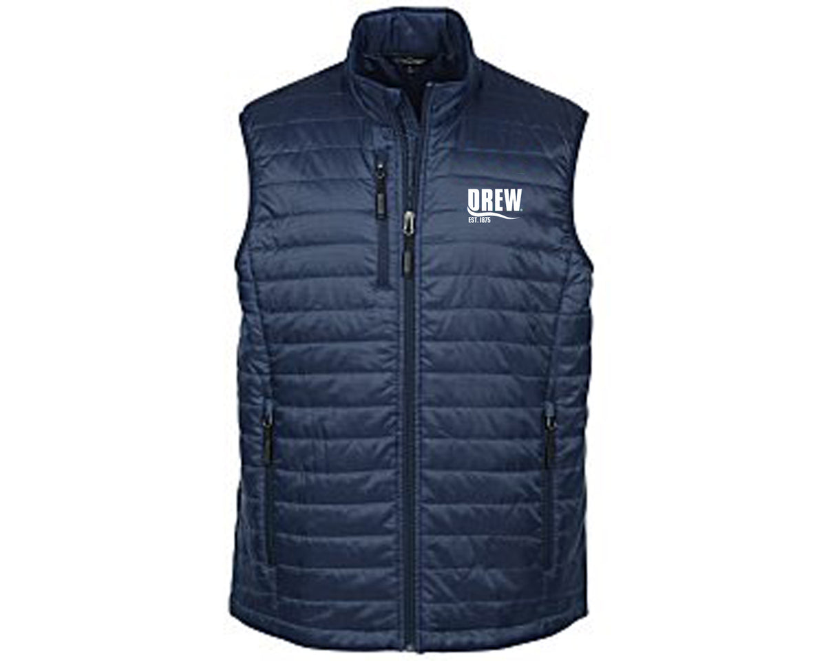 Navy Textile-Puffer Vest 1 Main image