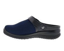 Navy Wavy Stretch Black Leather-SAVANNAH 3