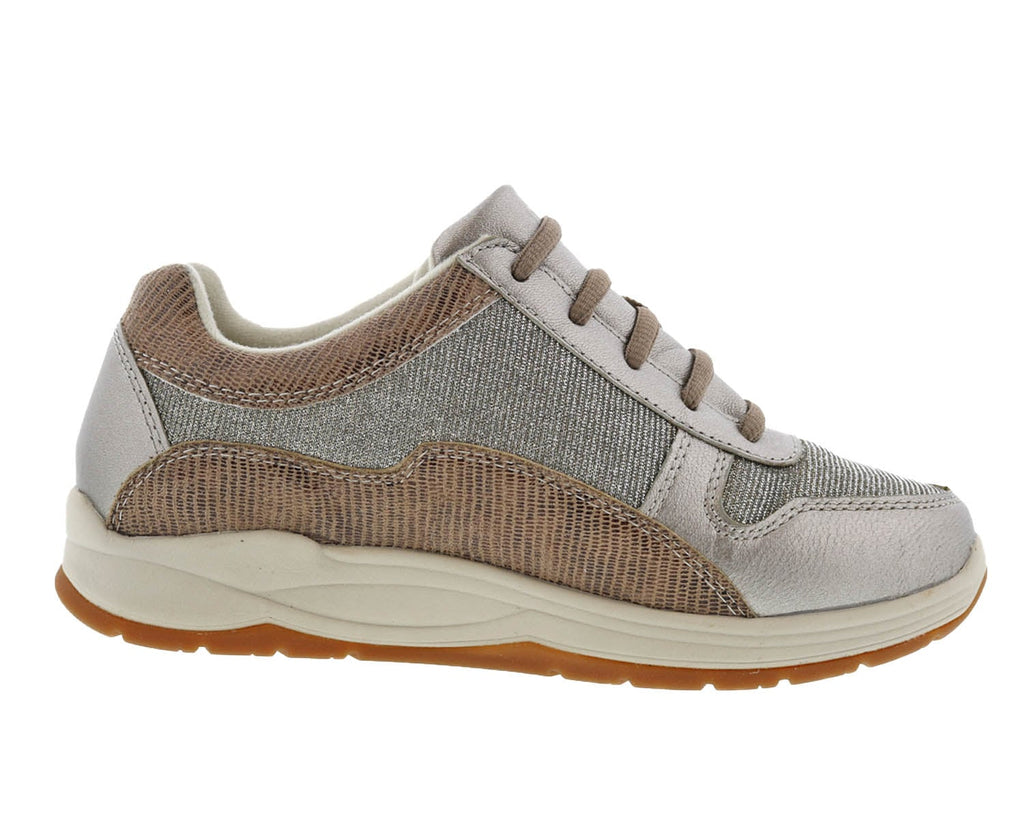 Pewter Leather Glitter Mesh-Tuscany 4