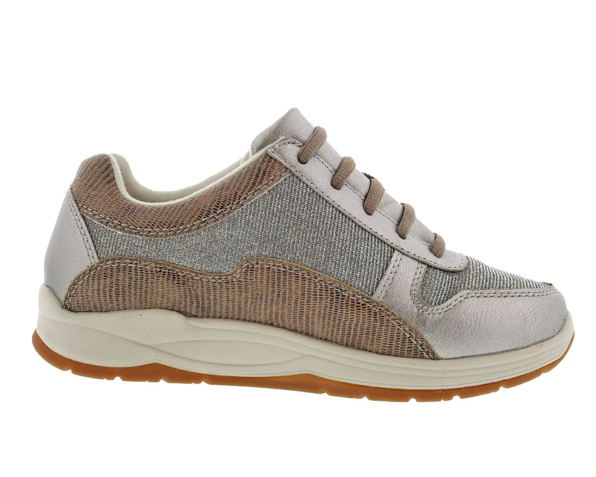Pewter Leather Glitter Mesh-Tuscany 4