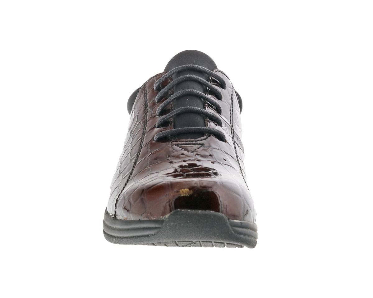 Brown Croc Patent Leather-TULIP 4