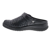 Black Animal Print Stretch Black Leather-SAVANNAH 4