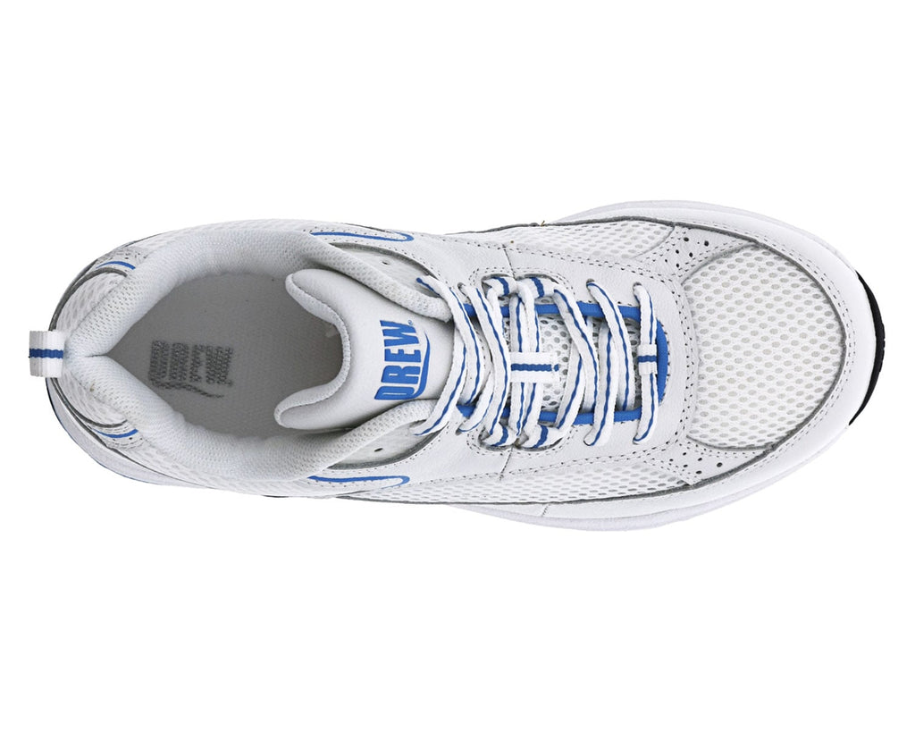 White Blue Leather Mesh-ATHENA 3