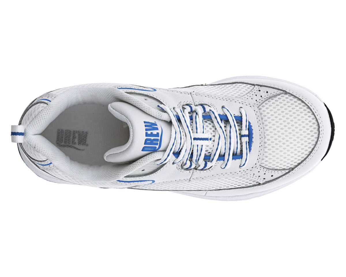 White Blue Leather Mesh-ATHENA 3