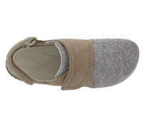 Tan Microsuede Grey Stretch-BREEZY 3