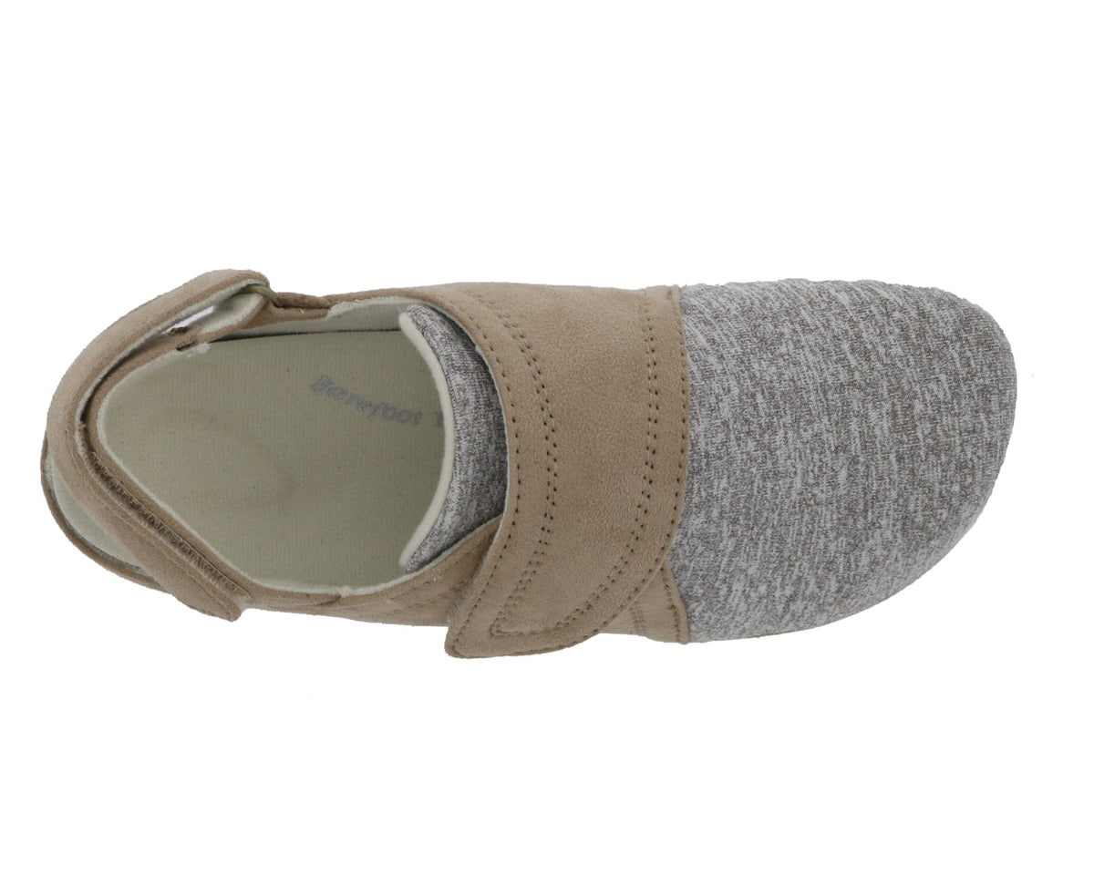 Tan Microsuede Grey Stretch-BREEZY 3
