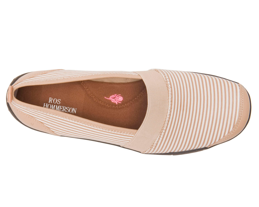 Taupe White Stripe Leather-CAROL 2