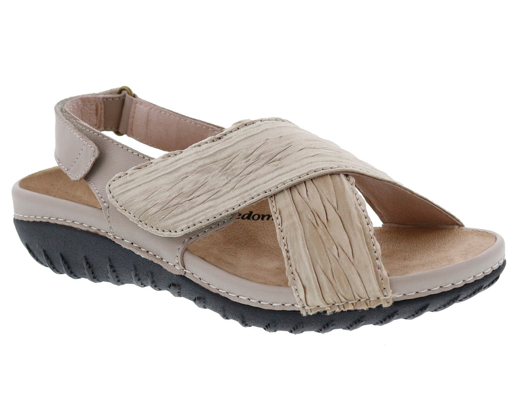 Beige Leather Beige Fabric-BONVOYAGE 1