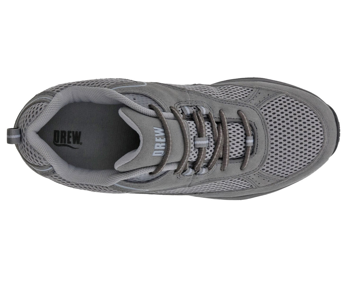Grey Leather Mesh-AARON 4