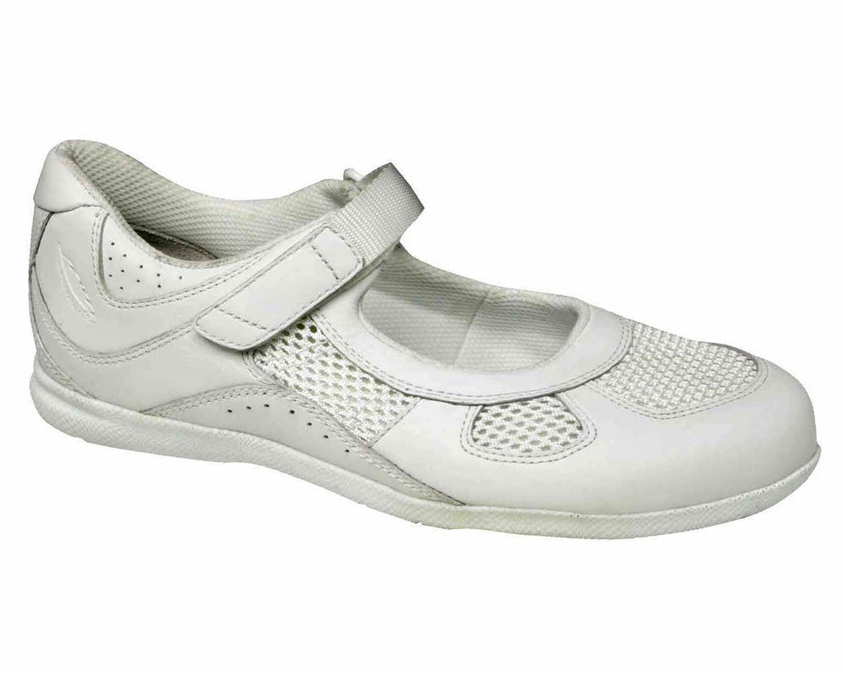 White Leather Mesh-DELITE 1