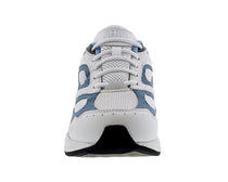 White Blue Leather White Mesh-FLARE 4
